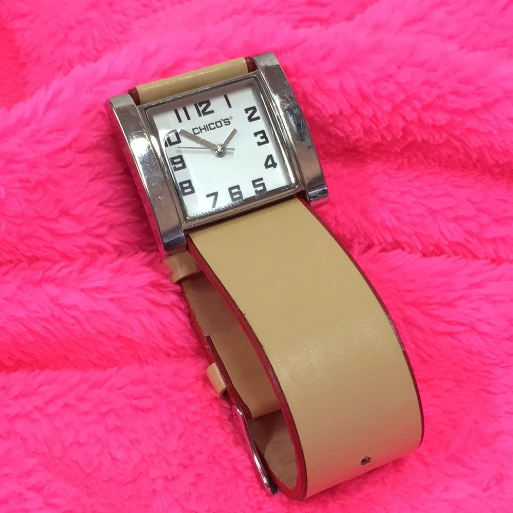 Ladies’ Chico’s Square-face Wristwatch (CH-112) “As Is” - Picture 1 of 8
